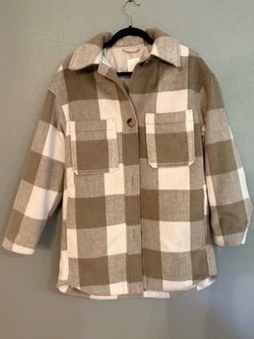 H&M Plaid Shacket Jacket